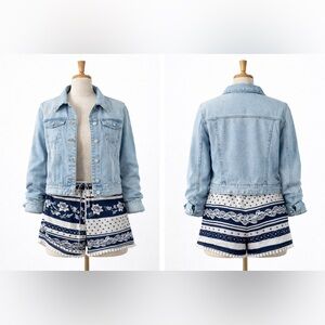 & Denim by H&M Oversized Light Blue Jean Jacket – Italy Find | Size Small